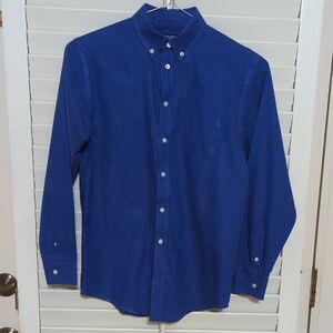 Chaps Royal Blue Casual Button-Down Shirt